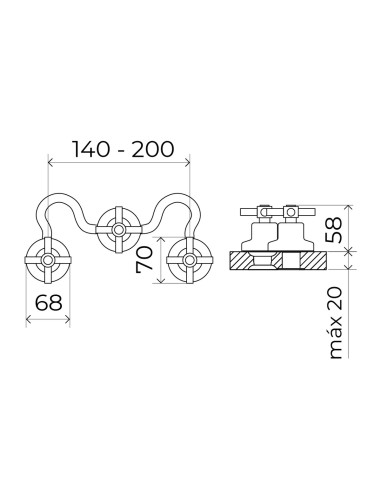 Luxor Cromo Bidet